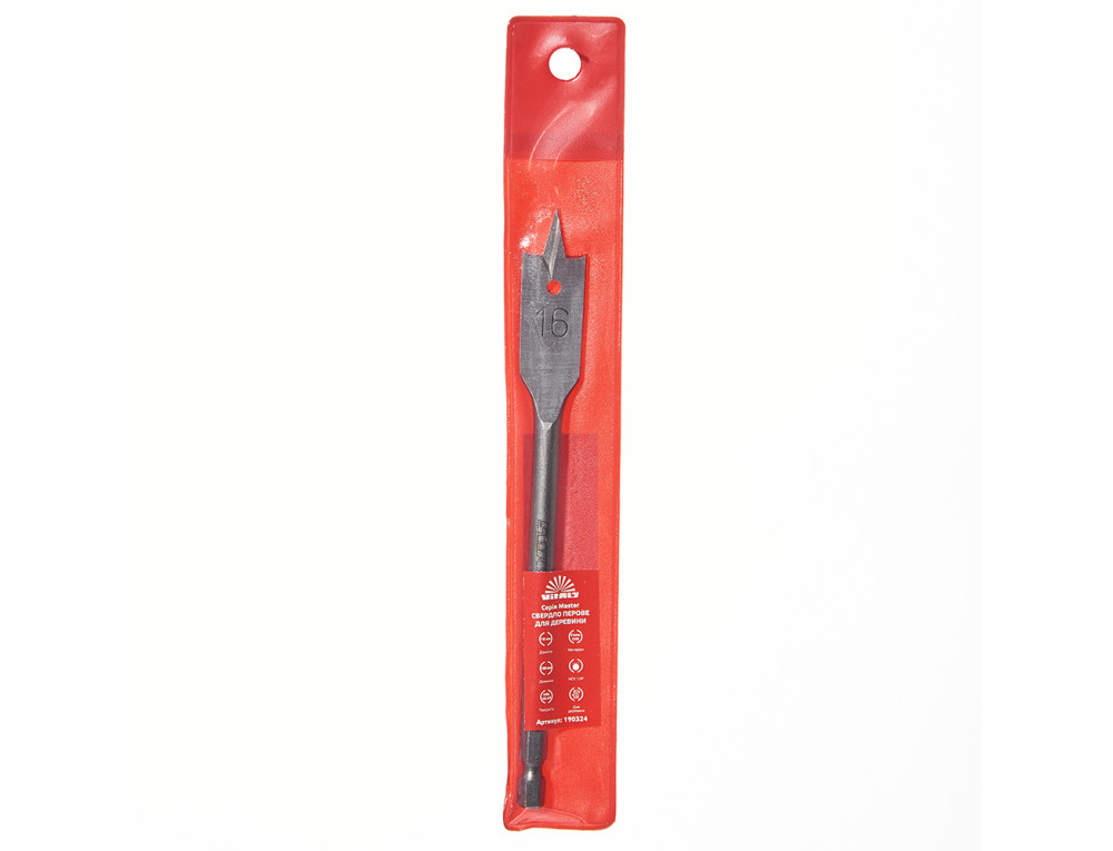 Свердло для дерева пір'яне 16 мм Vitals Master