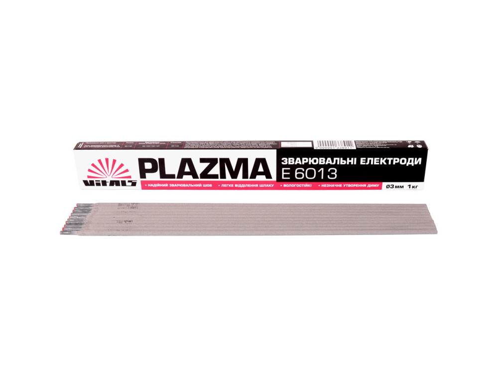 Електроди зварювальні Vitals Plazma E6013, d 3 мм, 1 кг