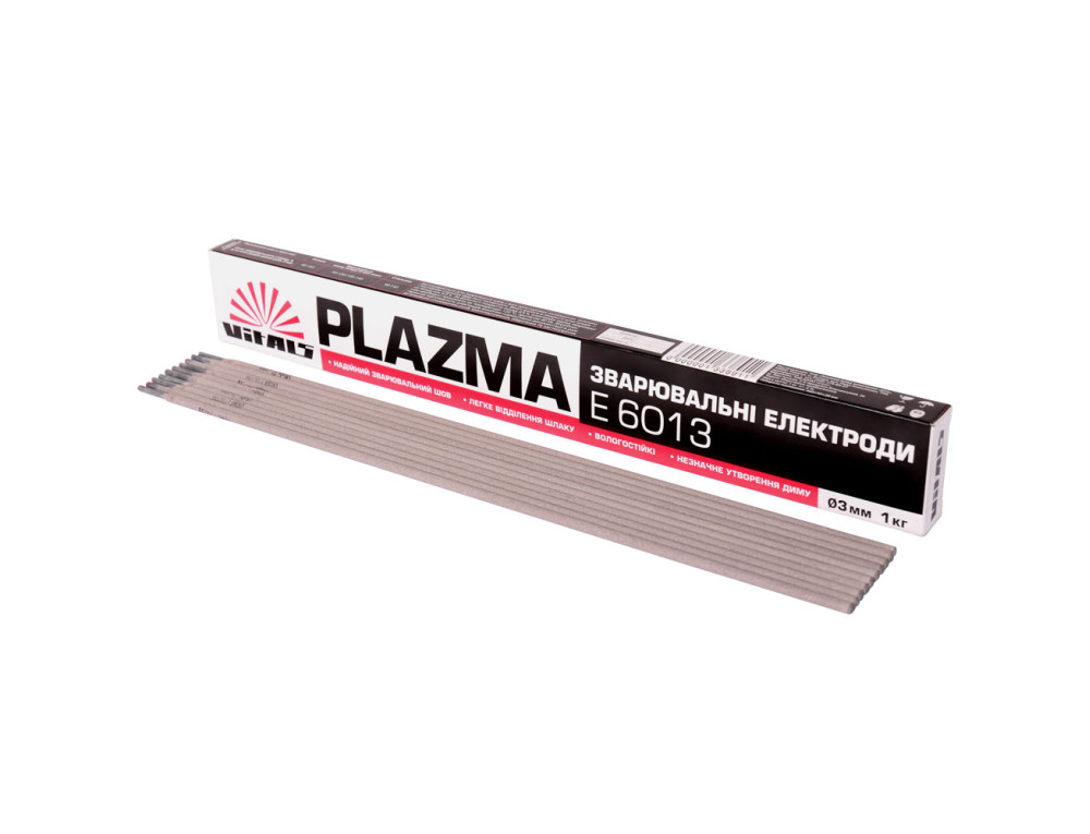 Електроди зварювальні Vitals Plazma E6013, d 3 мм, 1 кг