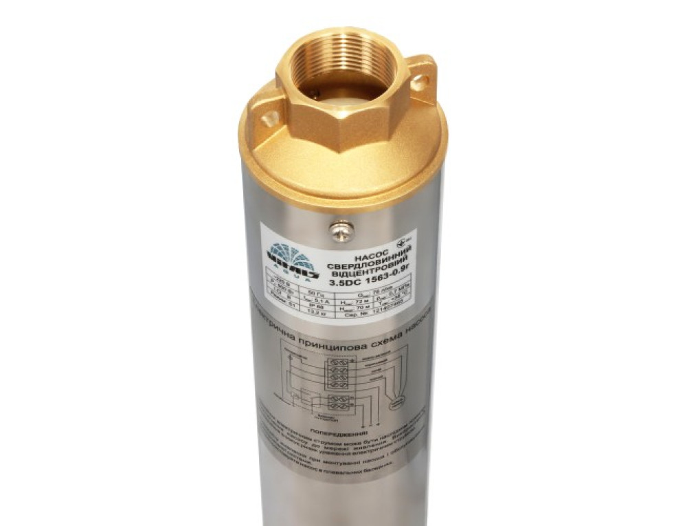 Насос заглибний свердловинний відцентровий Vitals aqua 3.5DC 1563-0.9r