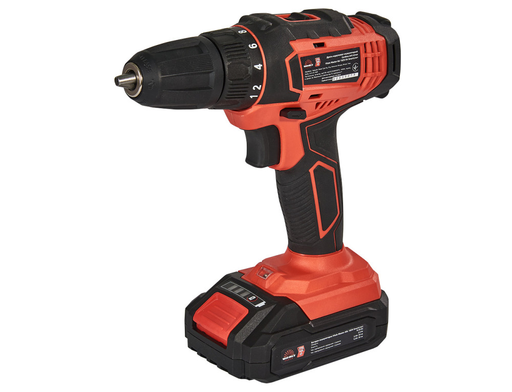 Дриль-шурупокрут акумуляторний Vitals Master AU 1825 Kit SmartLine+