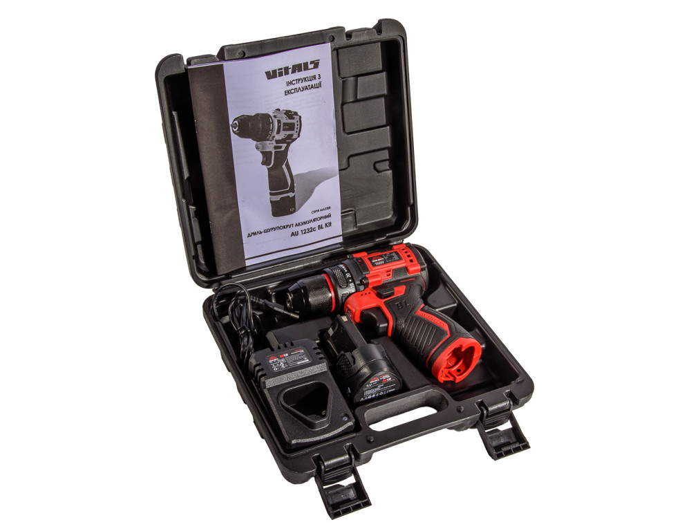 Дриль-шурупокрут акумуляторний Vitals Master AU 1232c BL Kit