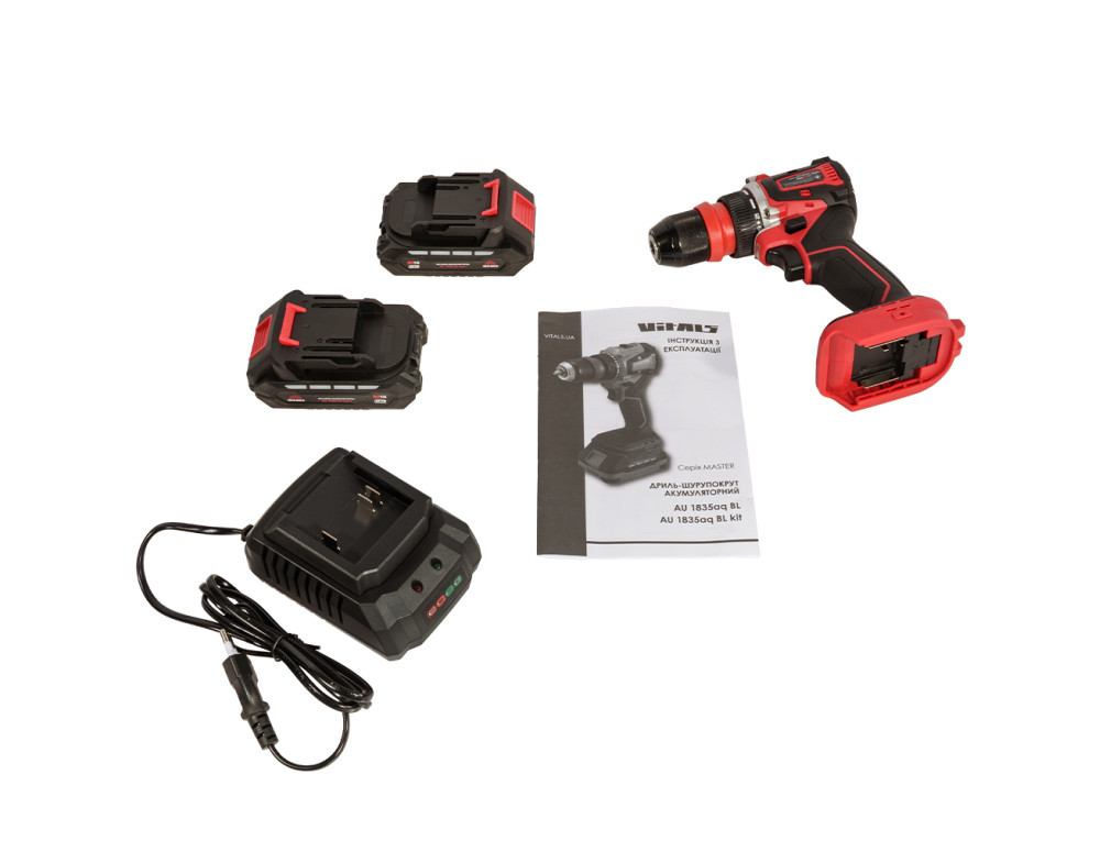 Дриль-шурупокрут акумуляторний Vitals Master AU 1835aq BL Kit
