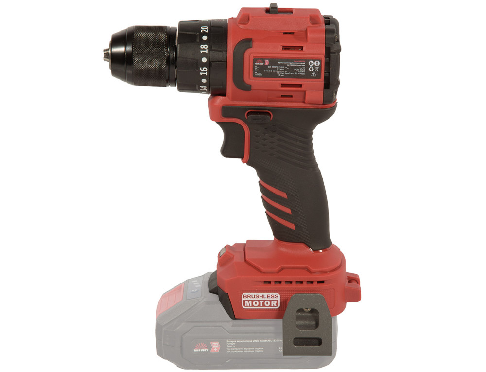 Дриль-шурупокрут акумуляторний Vitals Master AU 1850 BL SmartLine+