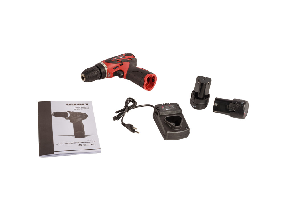 Дриль-шуруповерт акумуляторний Vitals AU 1221c Kit+