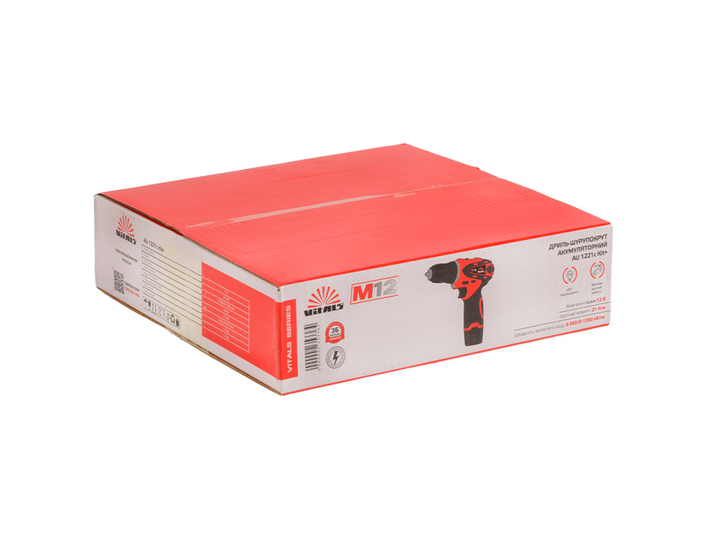 Дриль-шуруповерт акумуляторний Vitals AU 1221c Kit+
