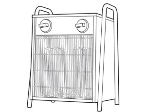 Електричний тепловентилятор Vitals EH-303