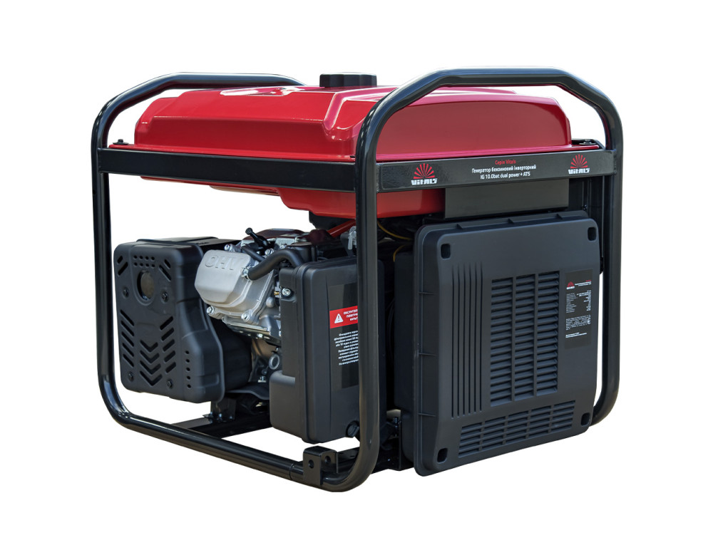 Генератор бензиновий інверторний Vitals IG 10.0bat dual power + ATS