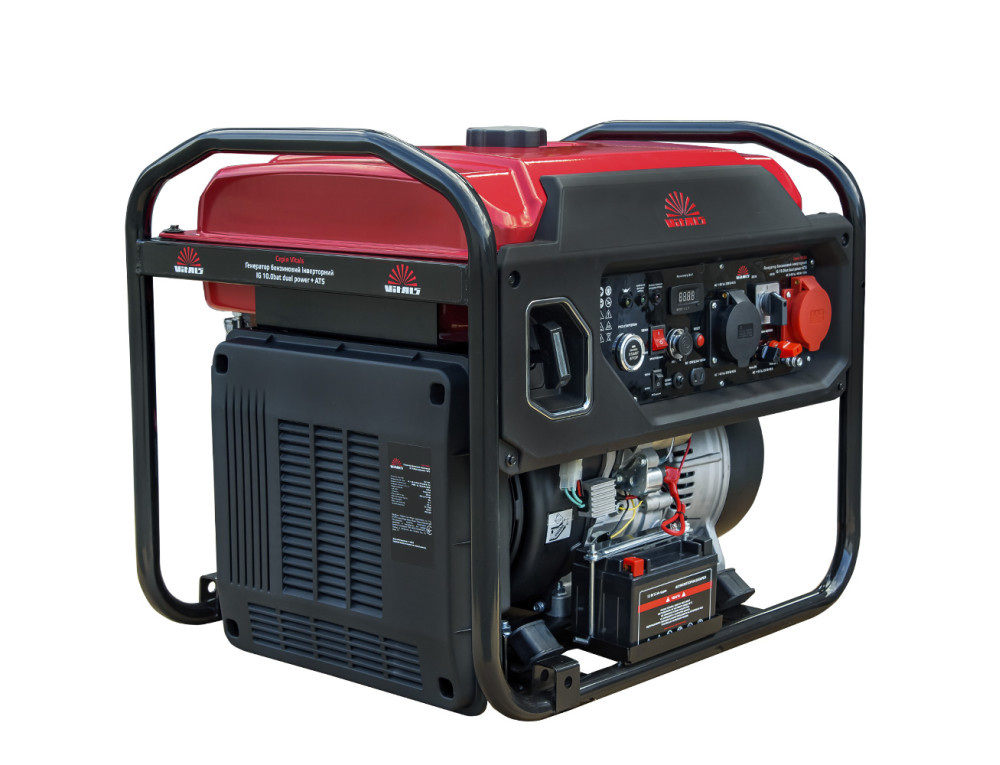 Генератор бензиновий інверторний Vitals IG 10.0bat dual power + ATS
