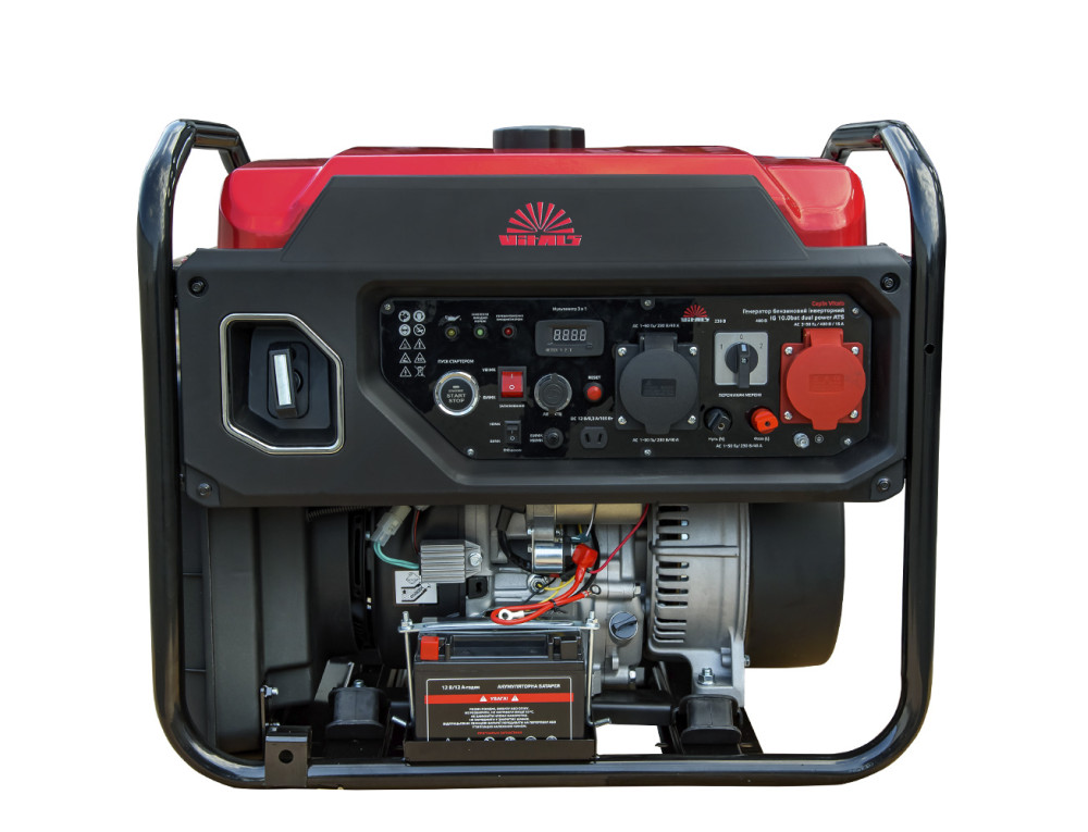 Генератор бензиновий інверторний Vitals IG 10.0bat dual power + ATS