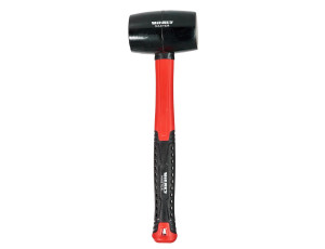 Киянка гумова 450 г чорна, фіберглас Vitals Master