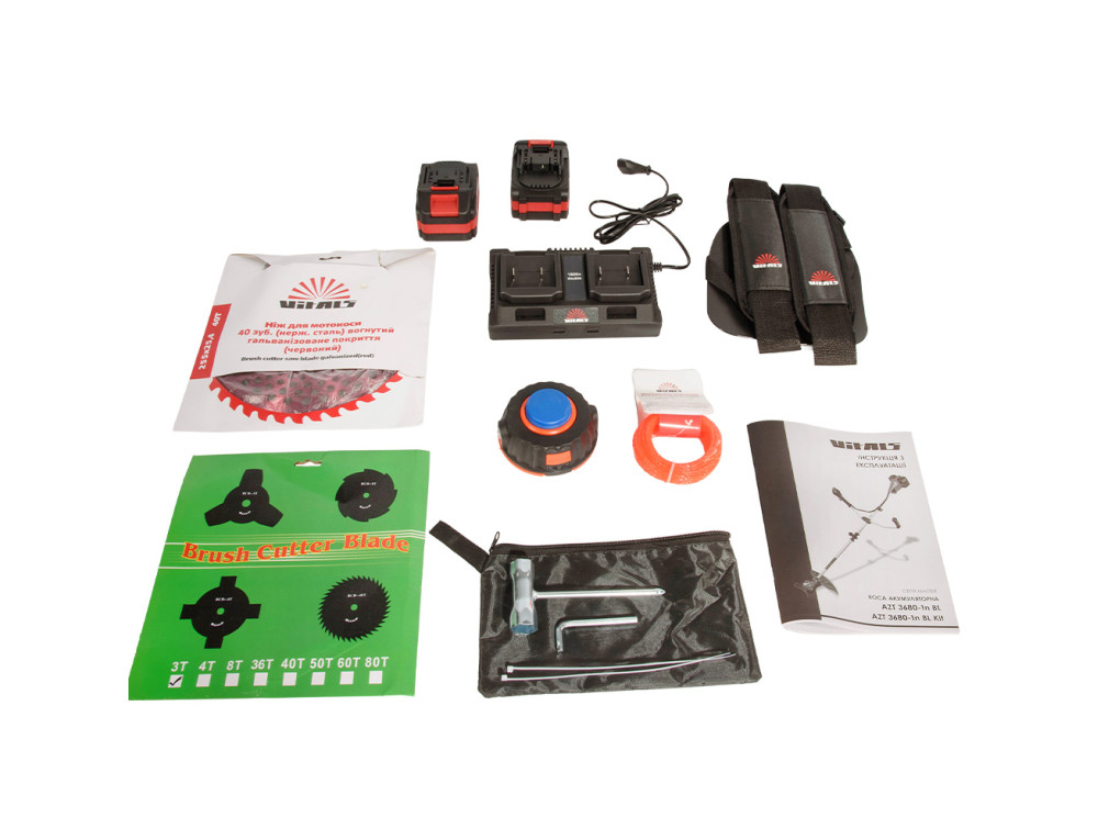 Коса акумуляторна Vitals Master AZT 3680-1n BL Kit