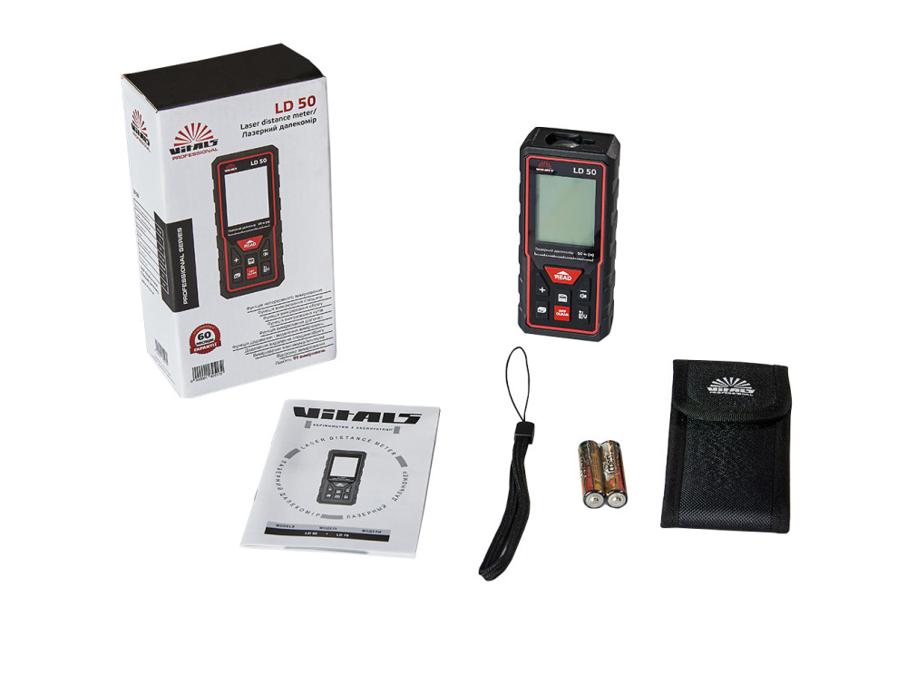 Лазерний далекомір Vitals Professional LD 50