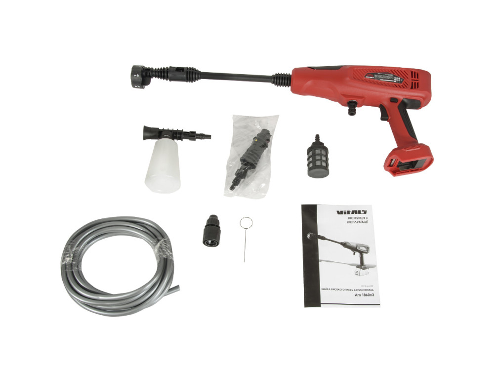 Мийка високого тиску акумуляторна Vitals Master Am 1860n3
