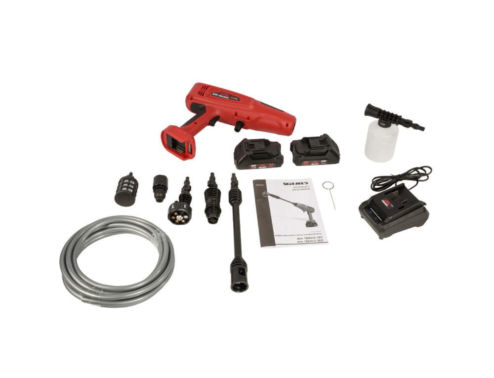 Мийка високого тиску акумуляторна Vitals Master Am 1860n3-2Kit