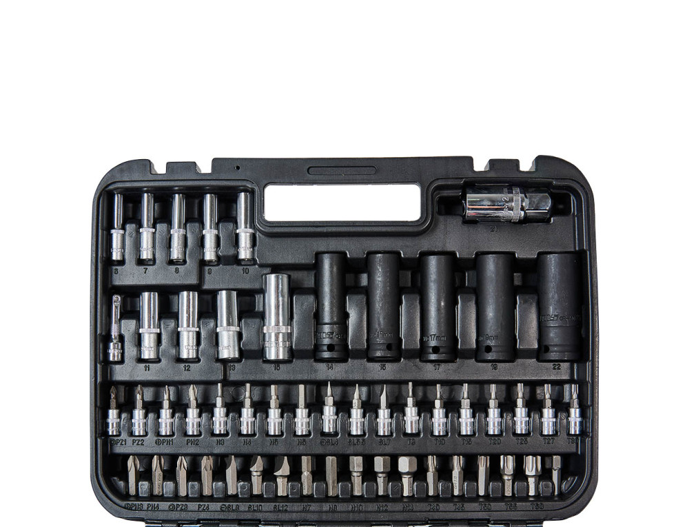 Набір головок торцевих 1/4″ та 1/2″ 111 предметів Vitals Master Impact + Superlock