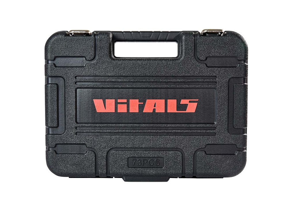 Набір головок торцевих 1/4″ та 1/2″ 73 предмети Vitals Master
