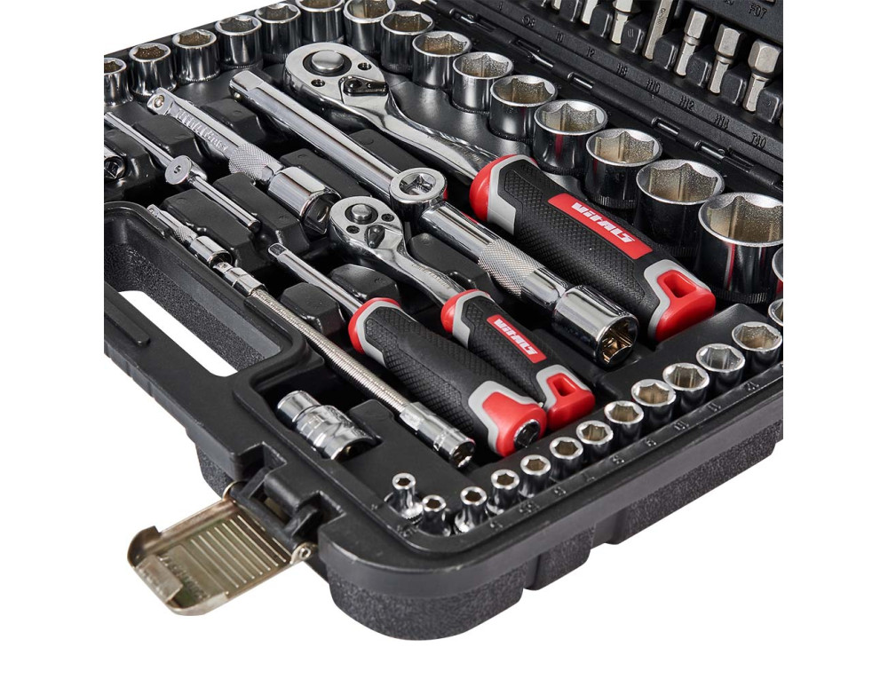 Набір головок торцевих 1/4″ та 1/2″ 94 предмети Vitals Master