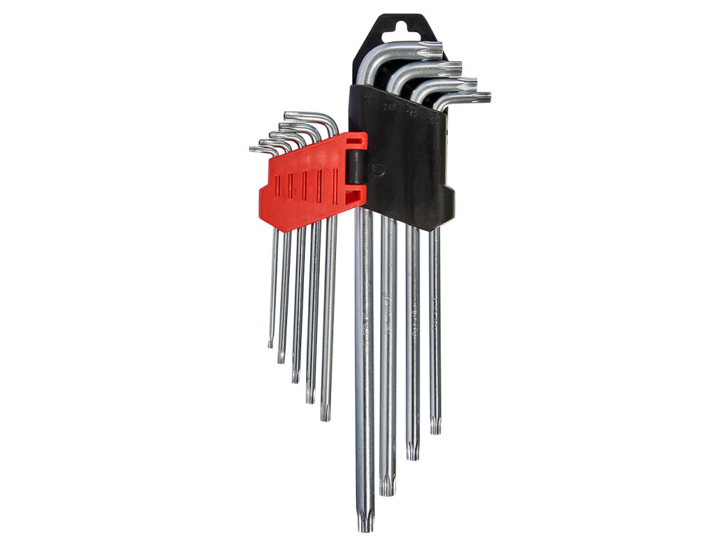 Набір ключів шестигранних подовжених Torx 9 шт. Т10–Т50 Vitals Master
