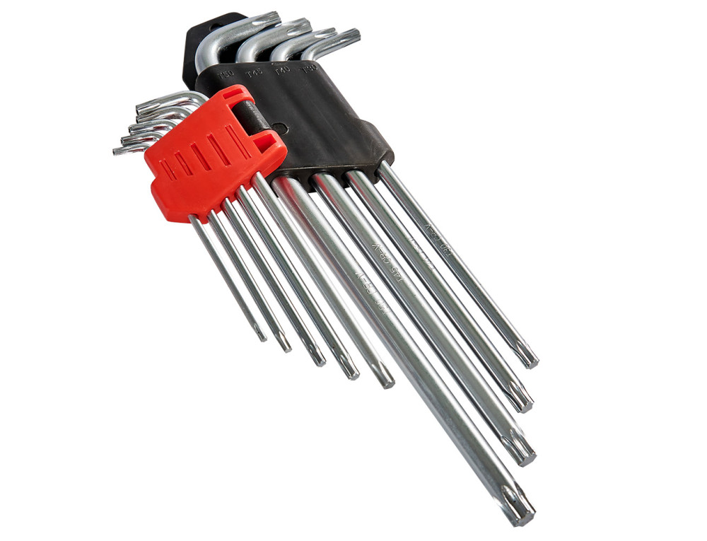 Набір ключів шестигранних подовжених Torx 9 шт. Т10–Т50 Vitals Master