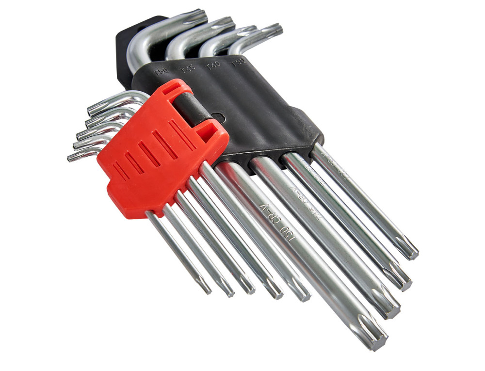 Набір ключів шестигранних Torx 9 шт. Т10–Т50 Vitals Master