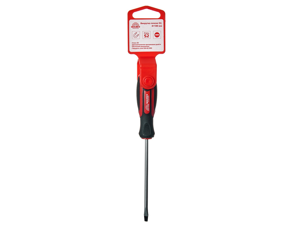 Викрутка плоска Vitals Master S2, 4х100 мм