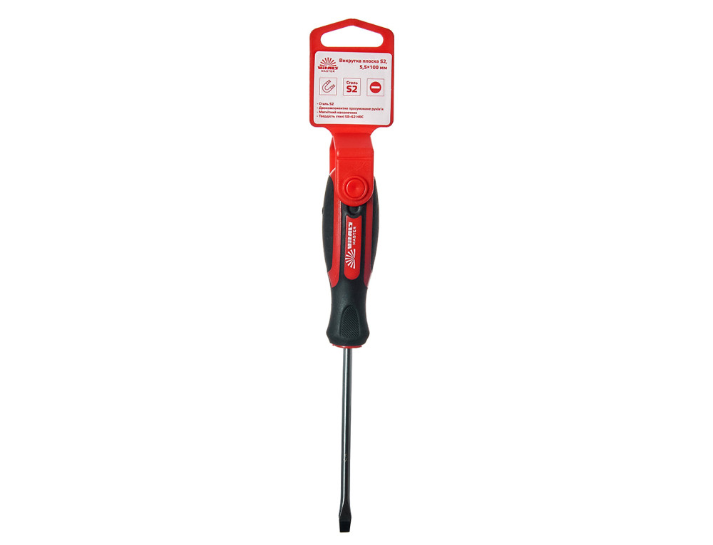 Викрутка плоска Vitals Master S2, 5.5х100 мм