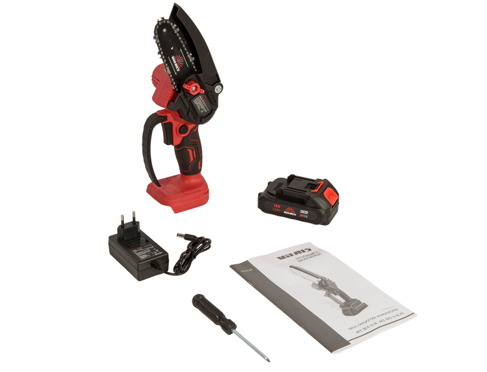 Пила ланцюгова акумуляторна Vitals AKZ 1810-1n Kit