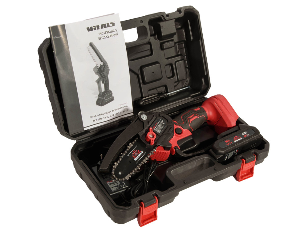 Пила ланцюгова акумуляторна Vitals AKZ 1810-1n Kit
