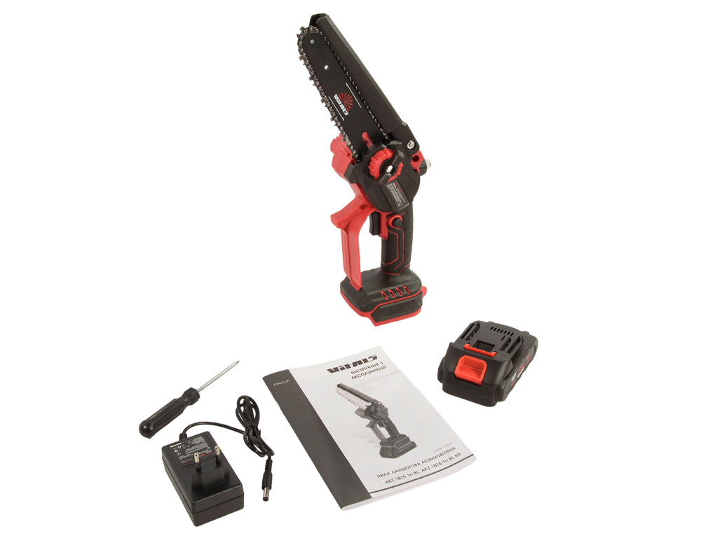 Пила ланцюгова акумуляторна Vitals AKZ 1815-1n BL Kit
