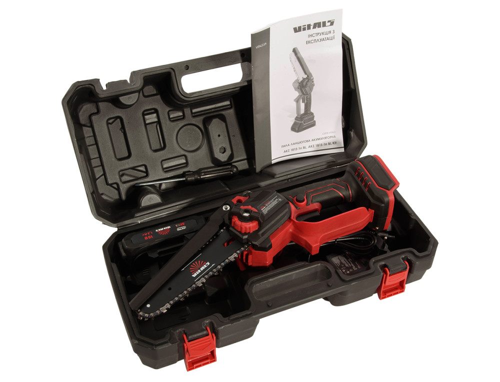 Пила ланцюгова акумуляторна Vitals AKZ 1815-1n BL Kit