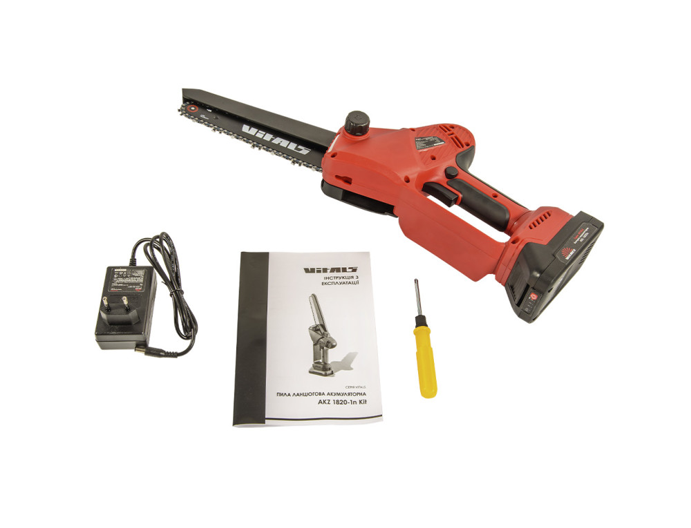 Пила ланцюгова акумуляторна Vitals AKZ 1820-1n Kit