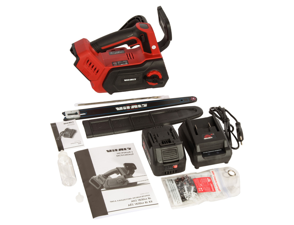 Пила ланцюгова акумуляторна Vitals AKZ 1830sx BL Kit