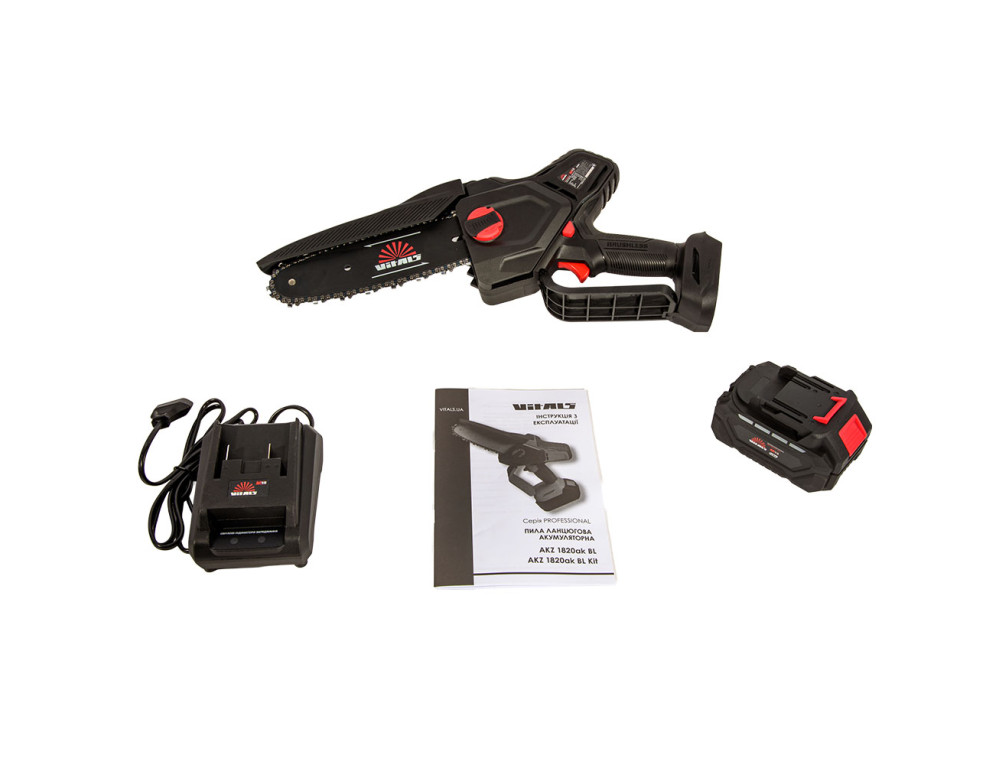 Пила ланцюгова акумуляторна Vitals Professional AKZ 1820ak BL Kit