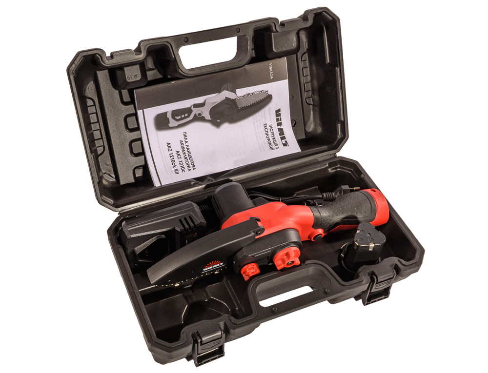 Пила ланцюгова акумуляторна Vitals AKZ 1210ck Kit