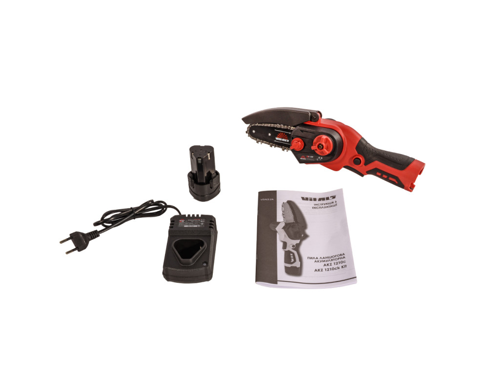 Пила ланцюгова акумуляторна Vitals AKZ 1210ck Kit