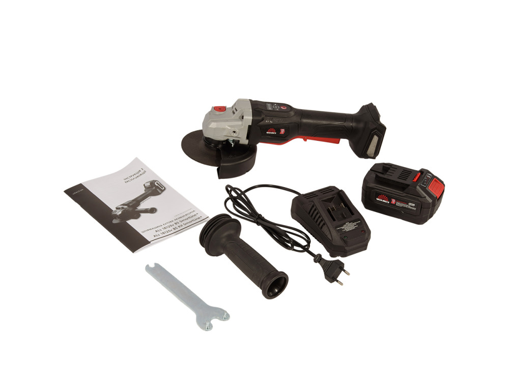 Шліфмашина кутова акумуляторна Vitals Professional ALs 18125v BS Kit SmartLine+