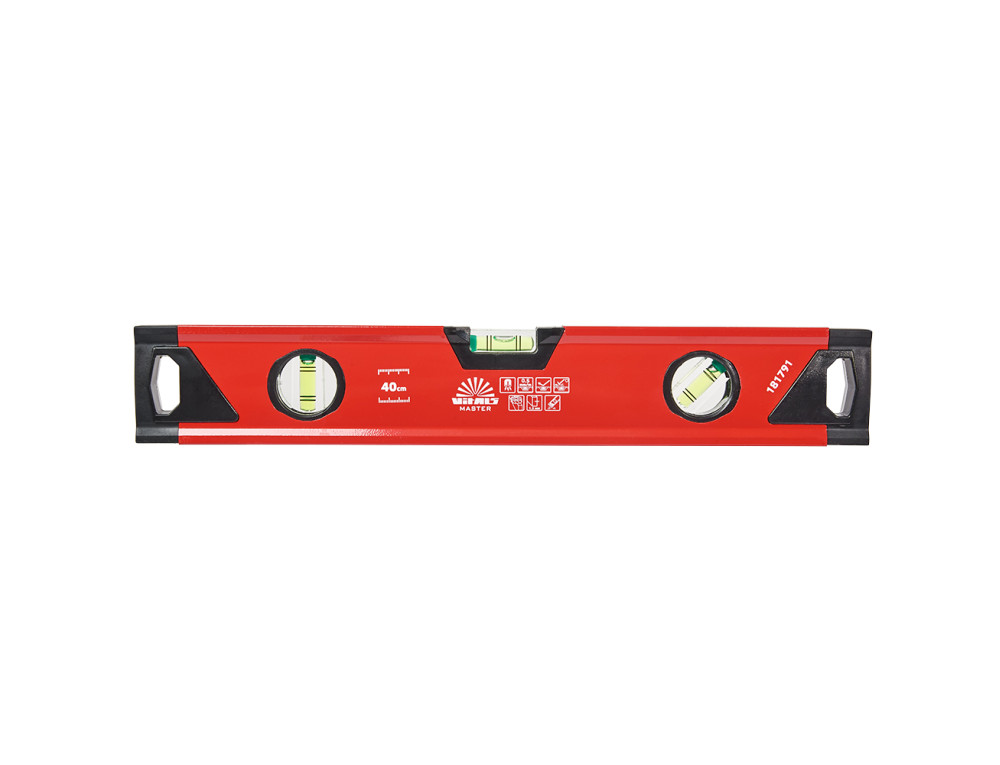 Рівень 40 см 3 капсули алюмінієва рамка 1,2 мм з магнітами Vitals Master