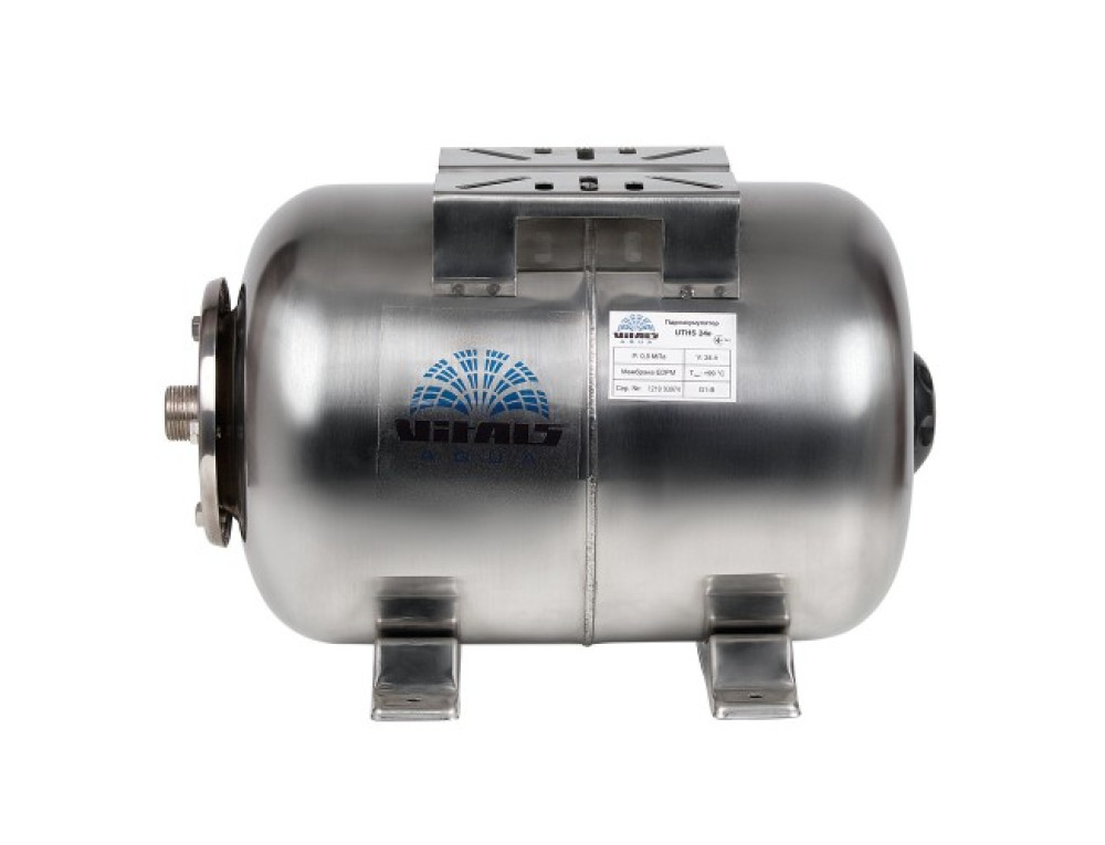 Гідроакумулятор нерж сталь 24л Vitals aqua UTHS 24