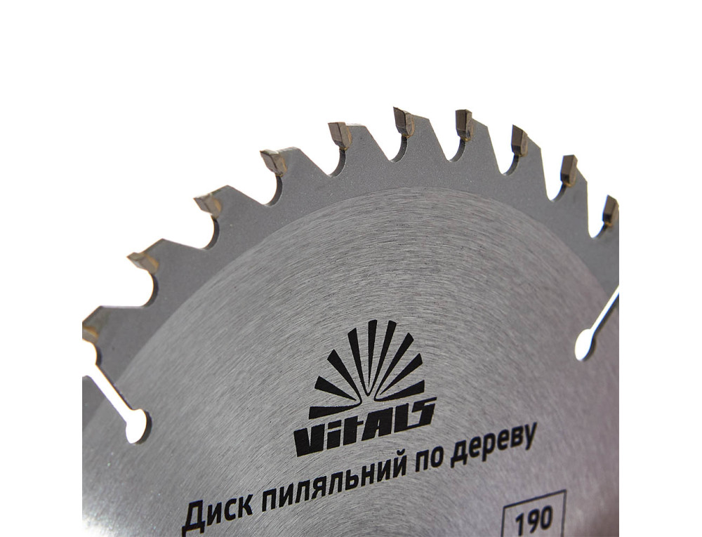 Диск пиляльний Vitals по дереву 190х30/20, ATB 40