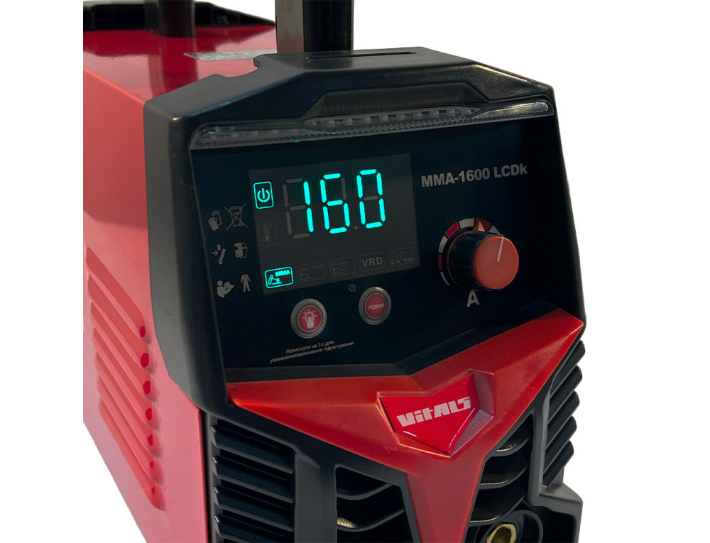 Зварювальний апарат Vitals MMA-1600 LCDk